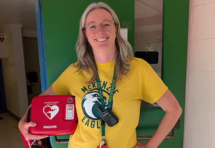Rural Oregon school's preparedness save teacher's life