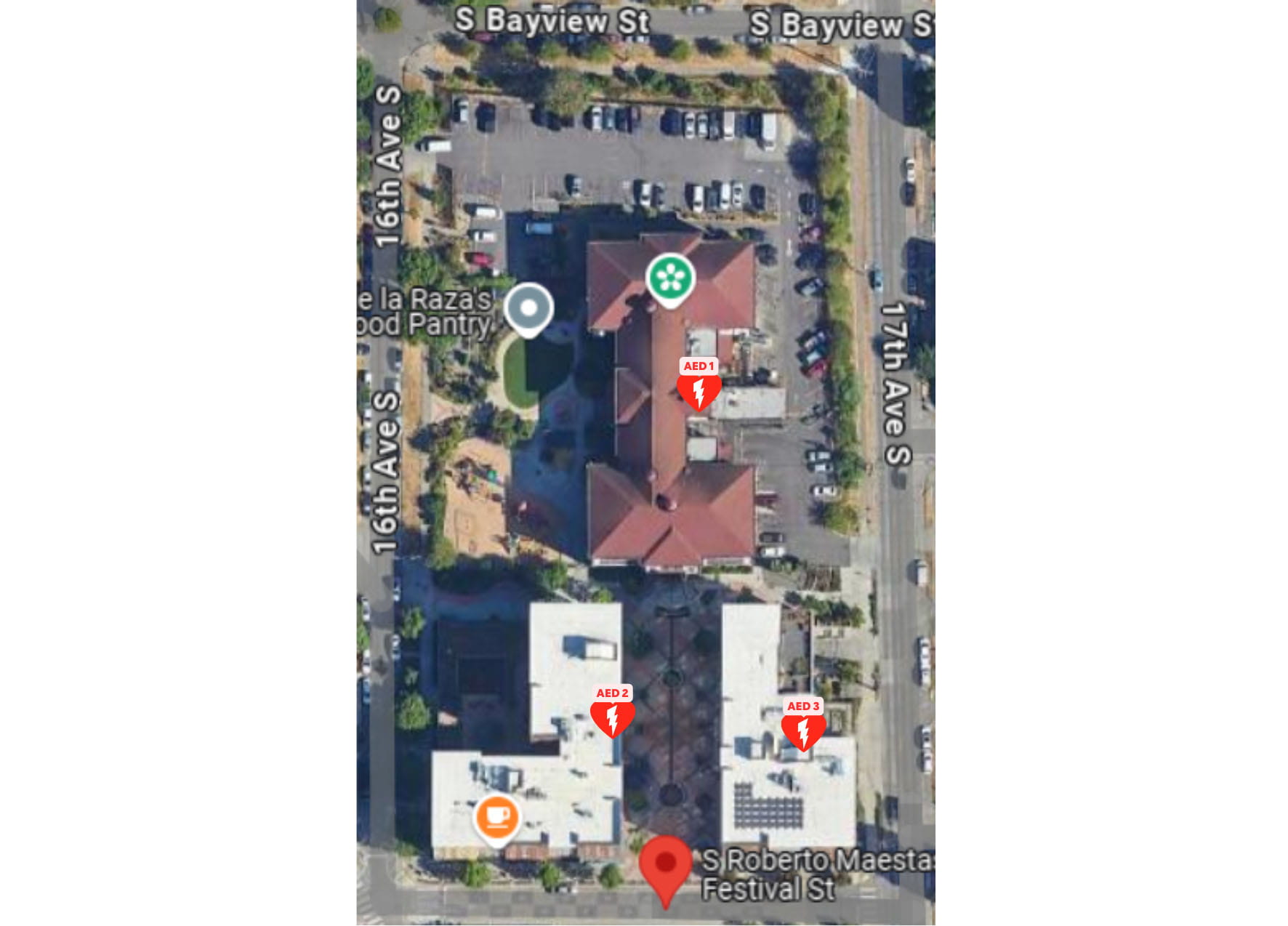 WA story El Centro AED Map