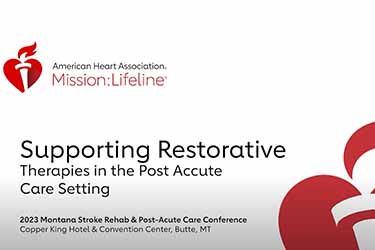 Supporting Post acute Care