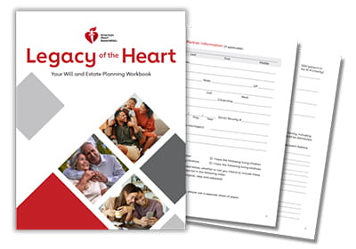 thumbnail view of the Legacy of the Heart workbook