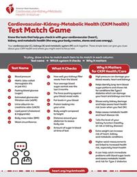 CKM Test Match Game fact sheet