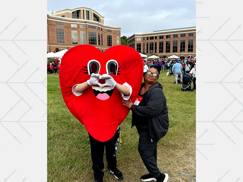 Elizabeth Jackson at the 2024 Heart Walk in Richmond.