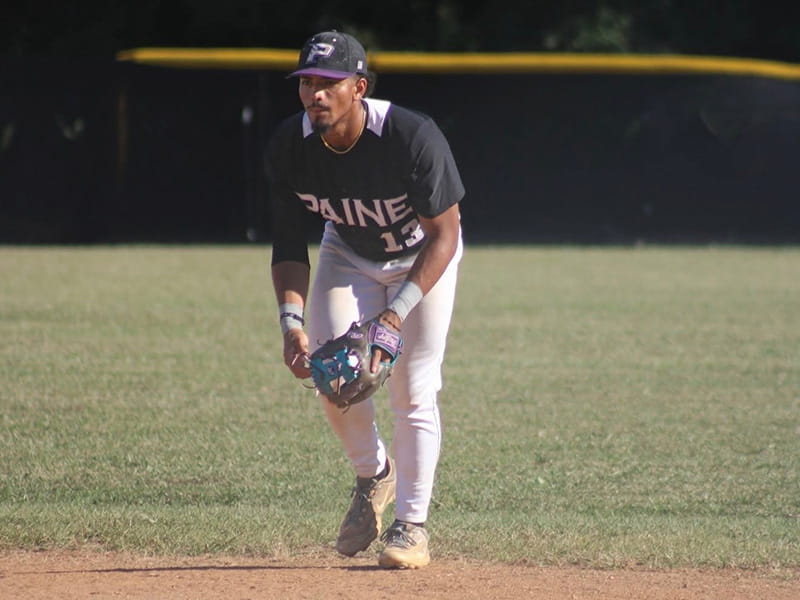 Carlos Delgado, a Paine College baseball player pursuing a health career.