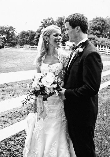 Dave Levy and wife Allison Pataki on their wedding day.