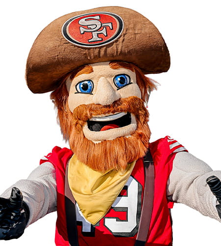 Sourdough Sam, the San Francisco 49ers mascot