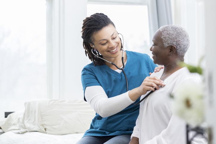 Nurse and patient