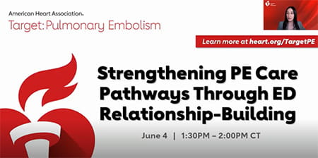 Title slide for Session #4 - Strengthening PE Care Pathways Through ED Relationship-Building