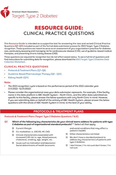 Target: Type 2 Diabetes Resource Guide Cover