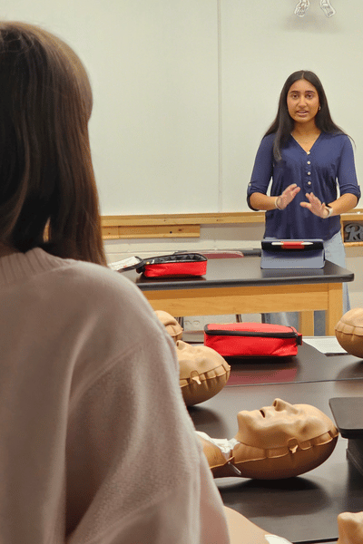 Students at a Hands Only CPR Demo