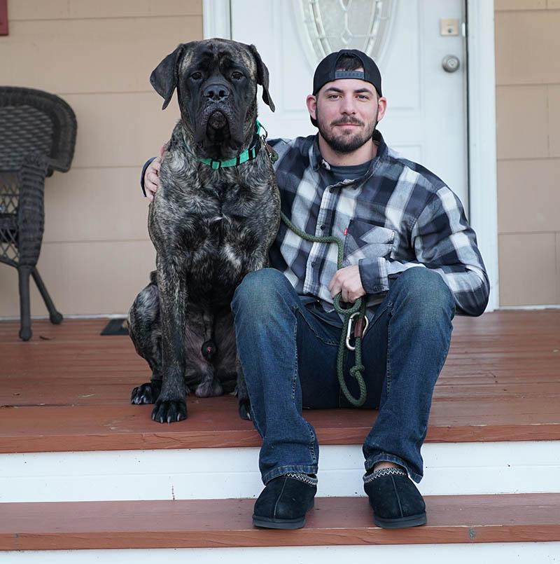 Jesse Shea and his dog, Sampson. (Photo by Red Beard Films)