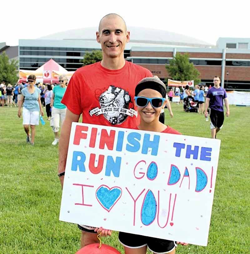 Chad Lorenz went on to "finish the run" at the Wichita Heart Walk and F.A.S.T. 5K in 2019. (Photo courtesy of Chad Lorenz)